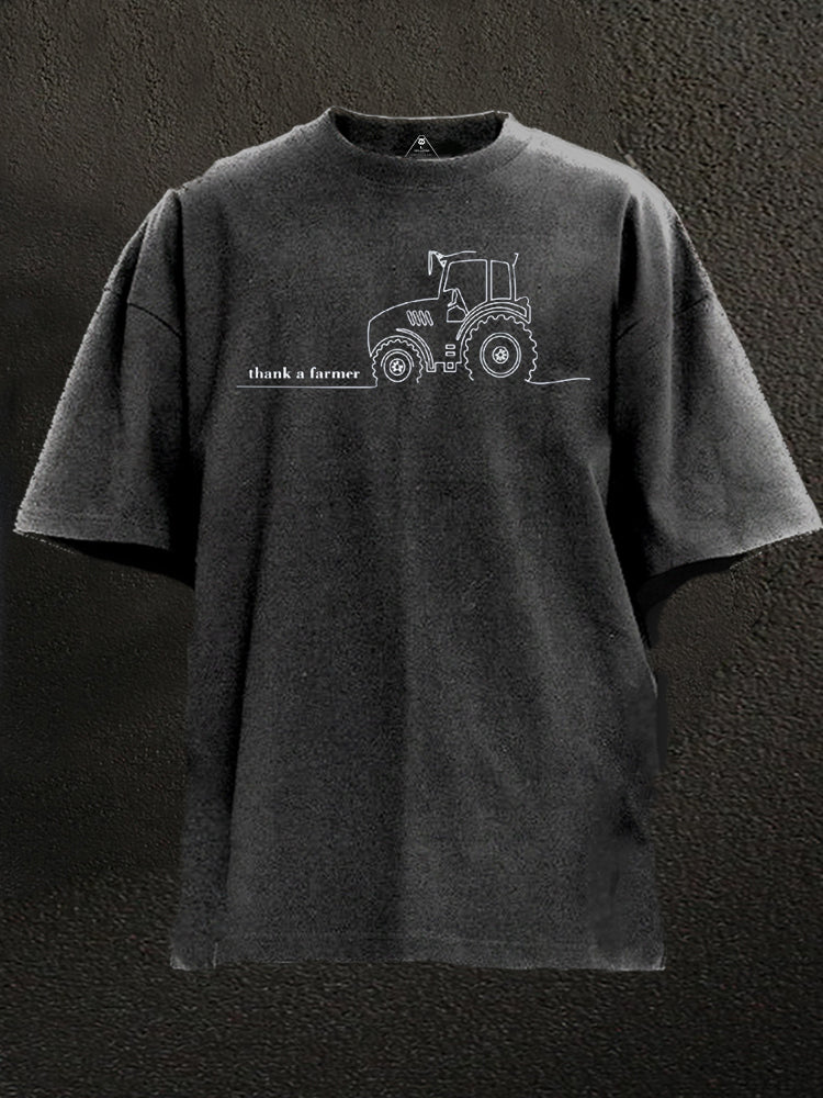 Thank A Farmer Washed Gym Shirt