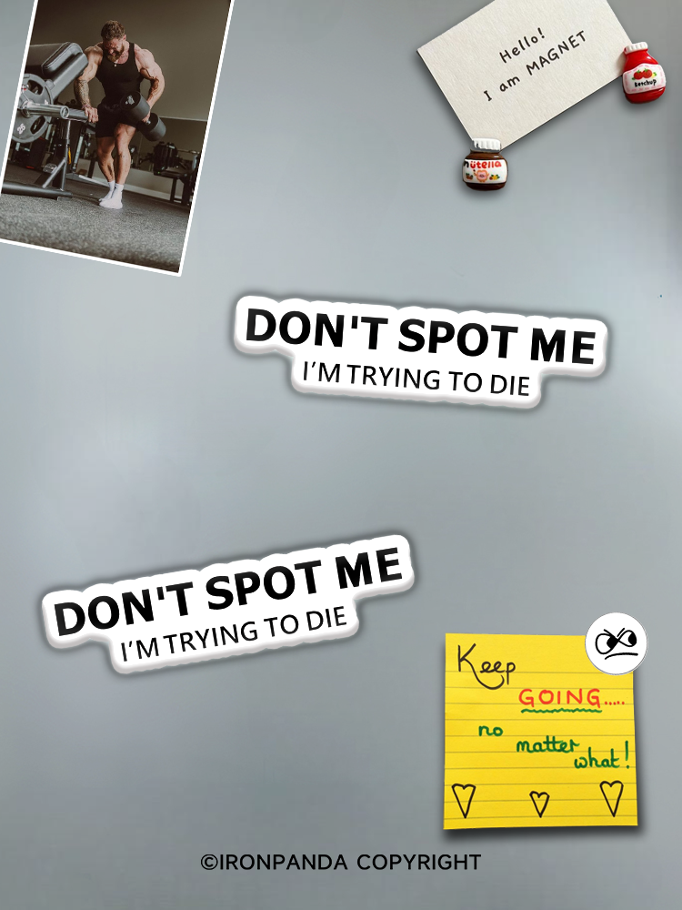 IronPanda Don't spot me Fridge Magnet