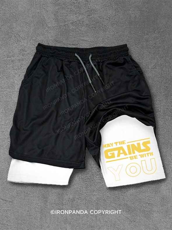 May the Gains Be With You Performance Training Shorts
