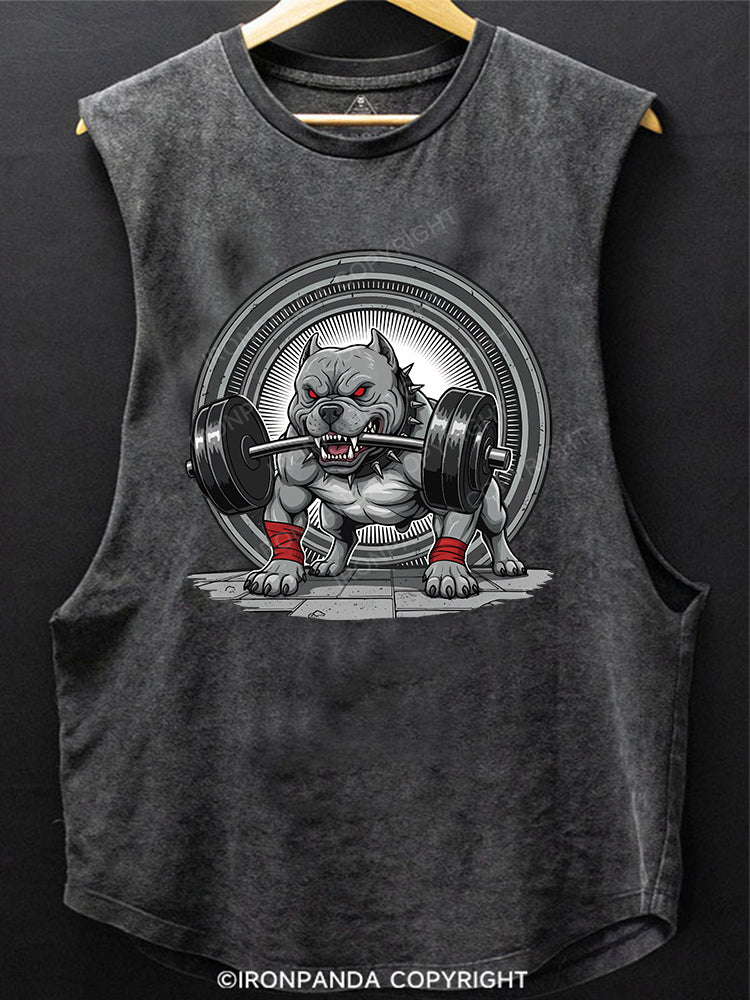 IRON BULLDOG Scoop Bottom Cotton Tank