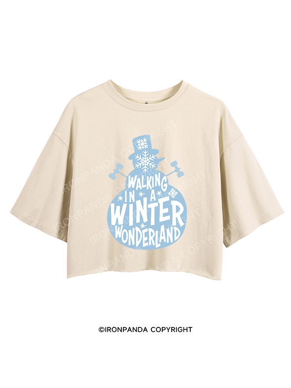 WALKING IN A WINTER WONDERLAND CROP TOPS