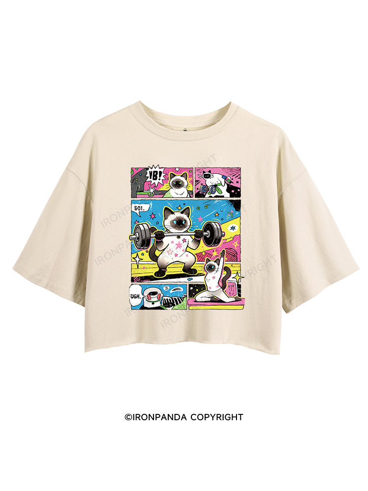 Siamese Cat Gym CROP TOPS