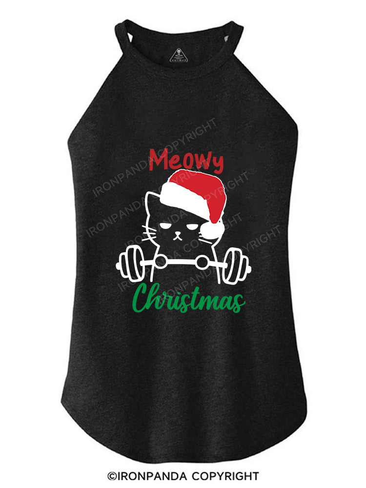 Meowy Christmas ROCKER COTTON TANK