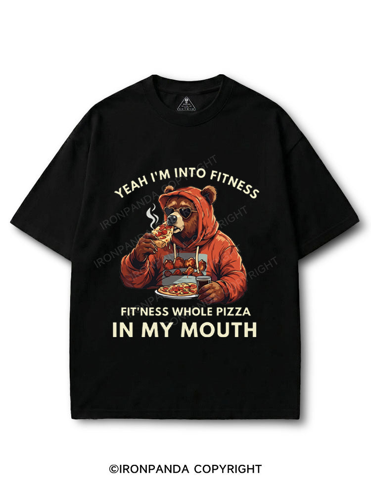 Funny Bear Fitness Pun Pizza COTTON PUMP COVER