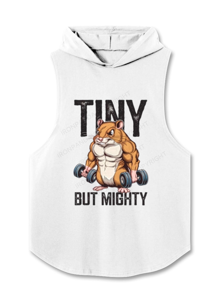 Tiny But Mighty Muscular Hamster Hooded Tank