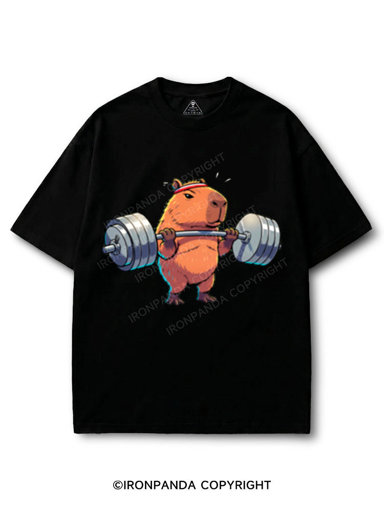 Capybara Weightlifting Funny Gym Workout COTTON PUMP COVER
