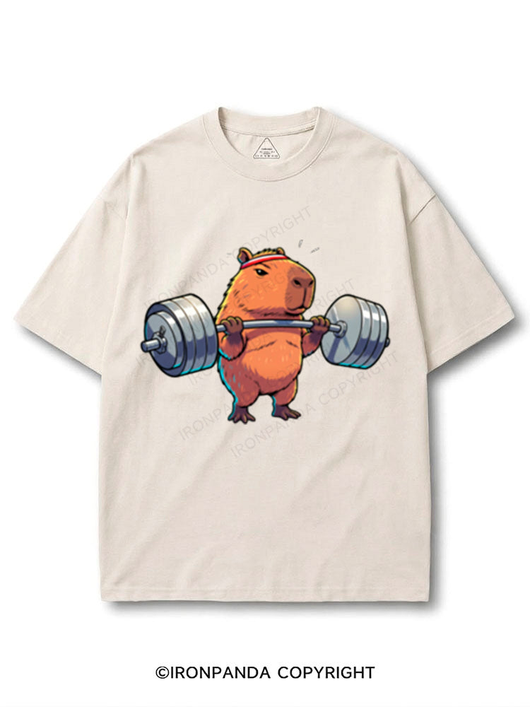 Capybara Weightlifting Funny Gym Workout COTTON PUMP COVER