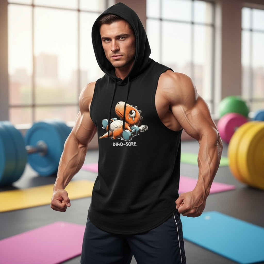 Dino-Sore After Workout Hooded Tank