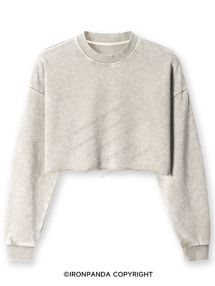 Basic Washed Long-Sleeve Crop Top