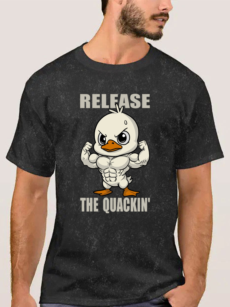 Release The Quackin Washed Gym Shirt