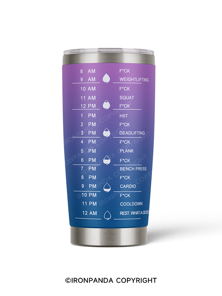 Fitness schedule 20oz Tumbler
