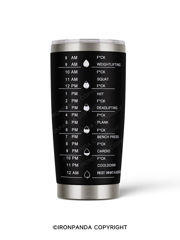 Fitness schedule 20oz Tumbler