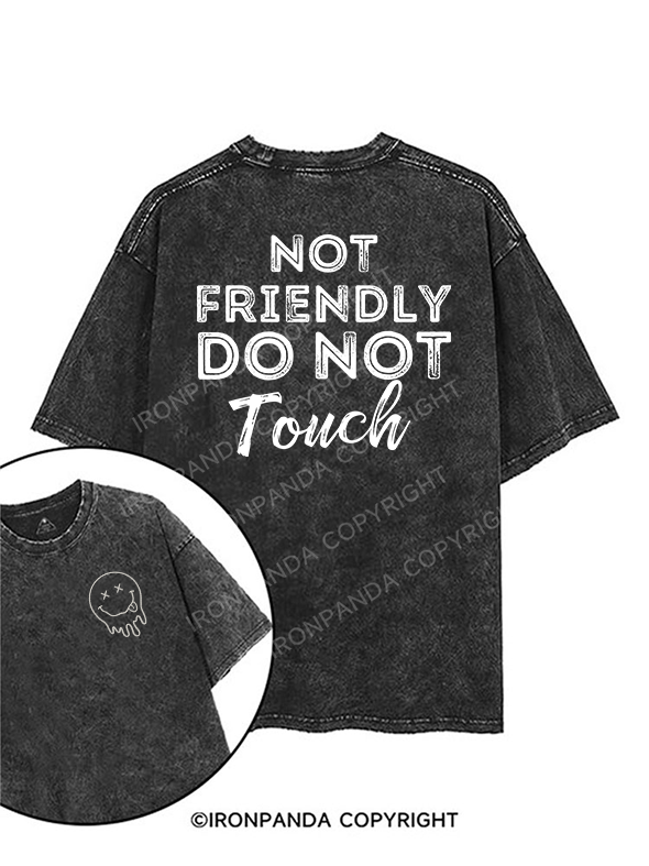 Not friendly, do not touch printed Gym Shirt