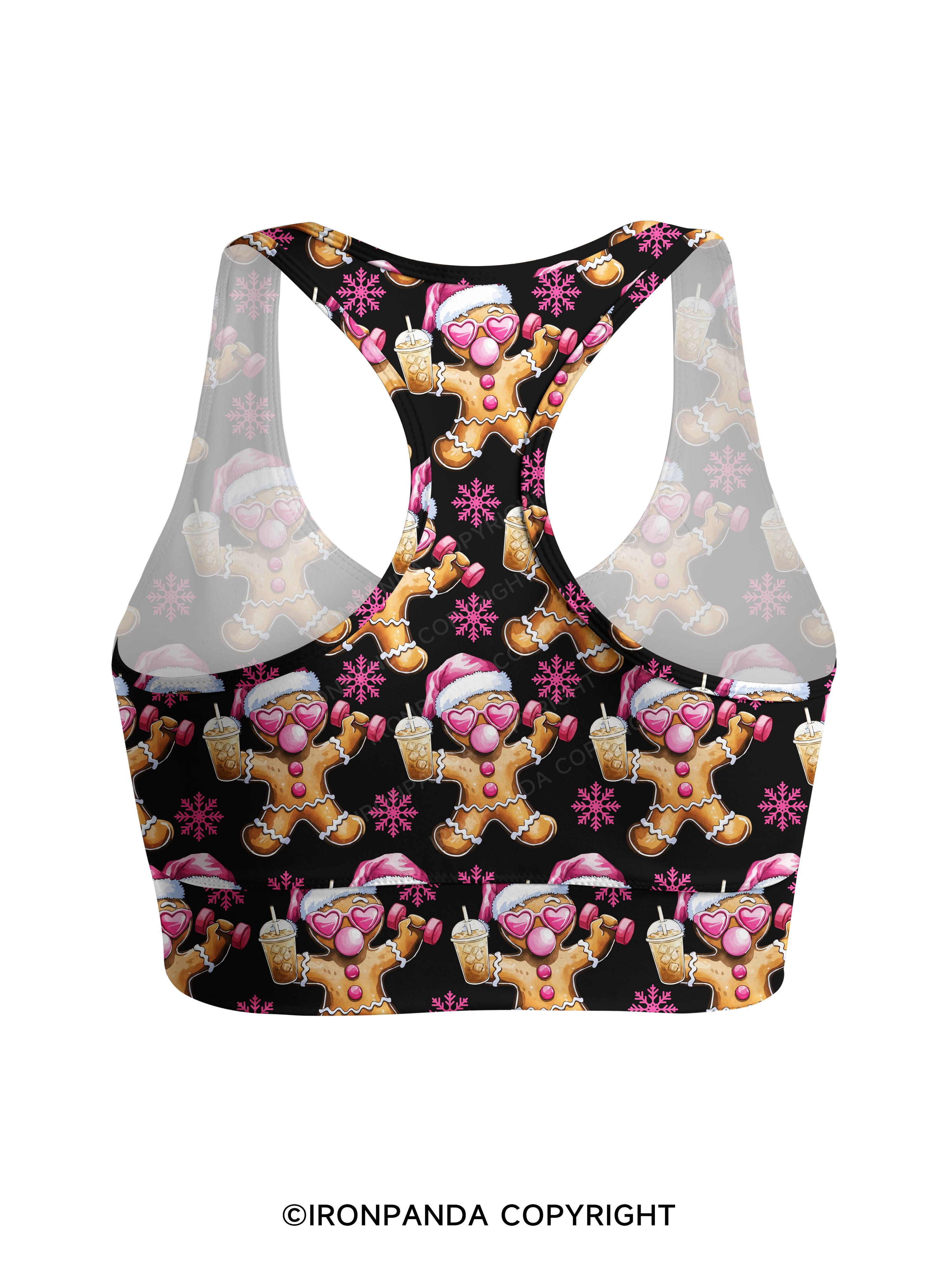 Fit Gingerbread Racerback Sports Bra