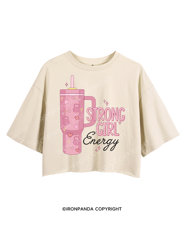 STRONG GIRL ENERGY CROP TOPS