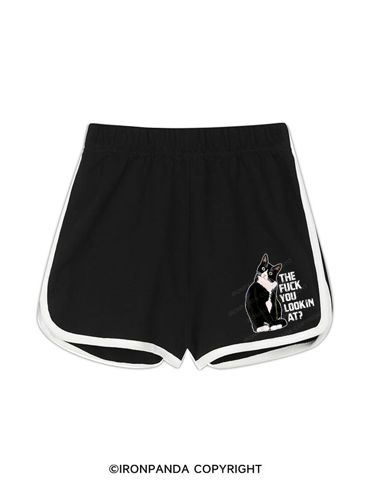 the fuck you lookin at? Workout Shorts
