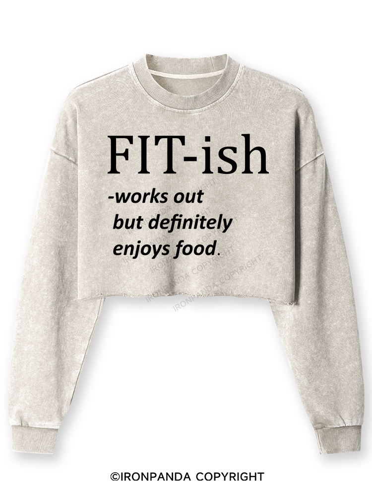 FIT-ISH Washed Long-Sleeve Crop Top