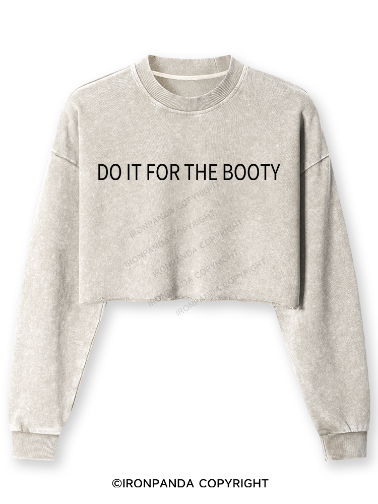 Do it for the Booty Washed Long-Sleeve Crop Top