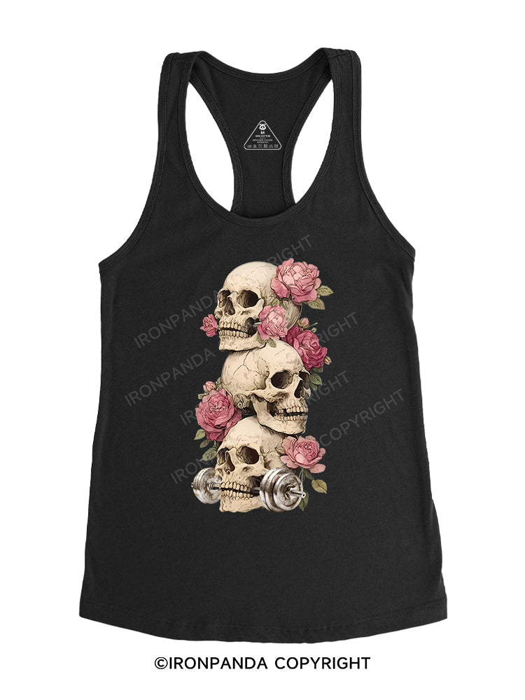 Deathly Bloom Gym Racerback Tank