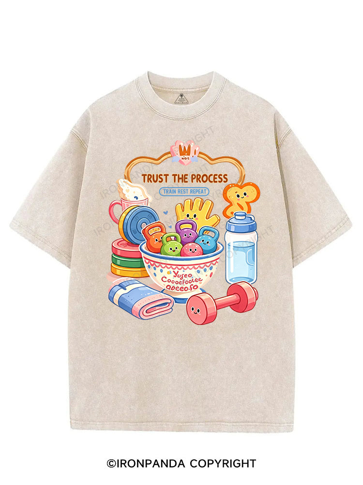 TRUST THE PROCESS GYM VINTAGE GYM SHIRT