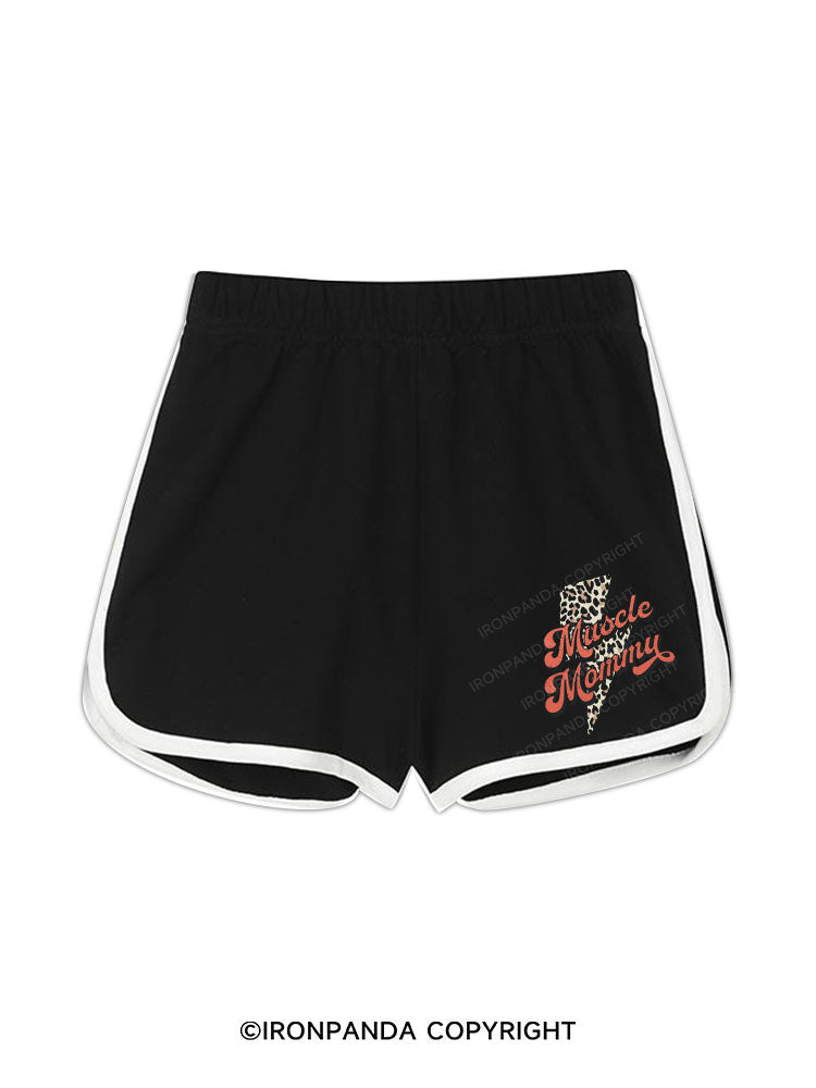 Retro Muscle Mom Workout Shorts