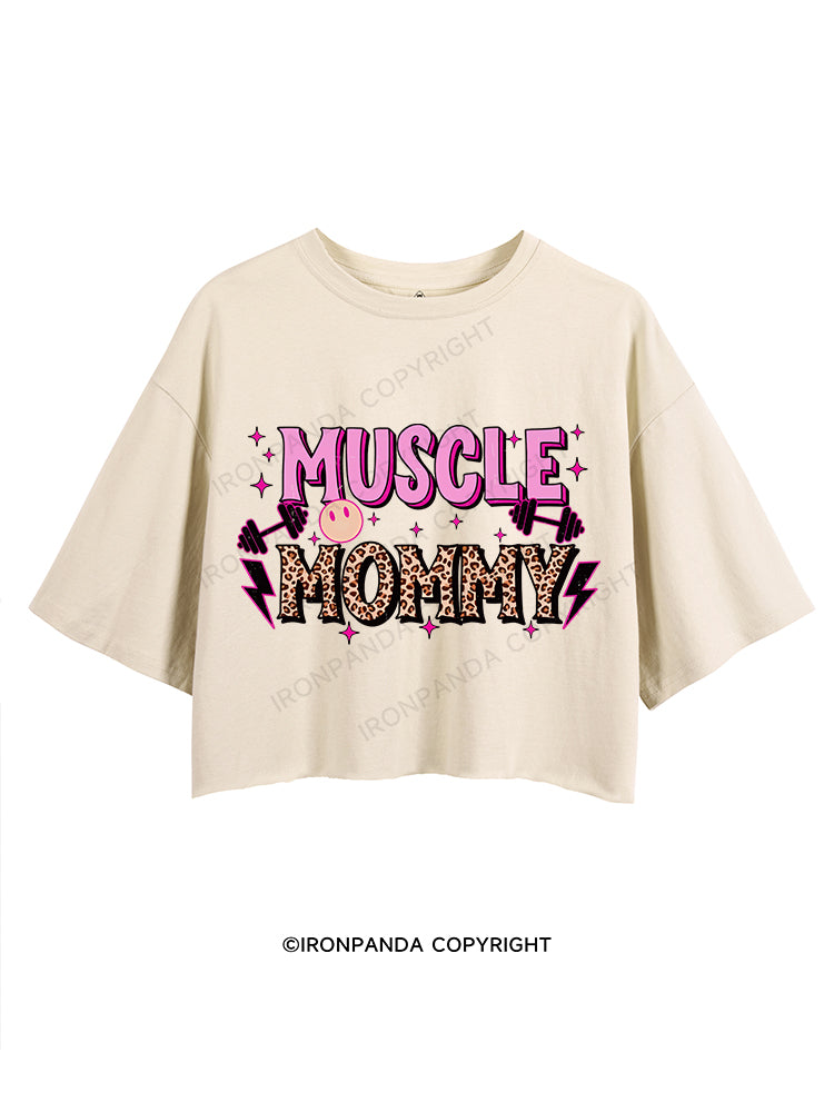 MUSCLE MOMMY CROP TOPS