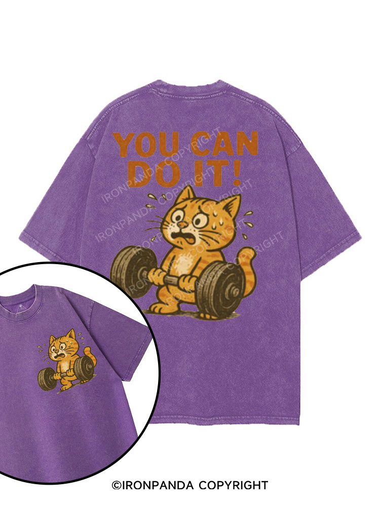 YOU CAN DO IT! printed Gym Shirt