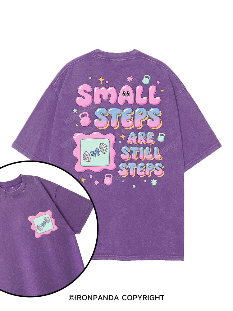 Small steps are still steps printed Gym Shirt