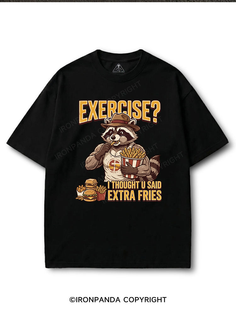 I Thought You Said Extra Fries Raccoon COTTON PUMP COVER