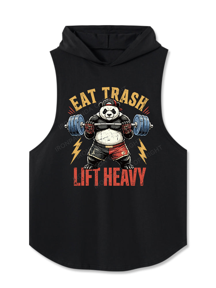 EAT TRASH LIFT HEAVY Hooded Tank