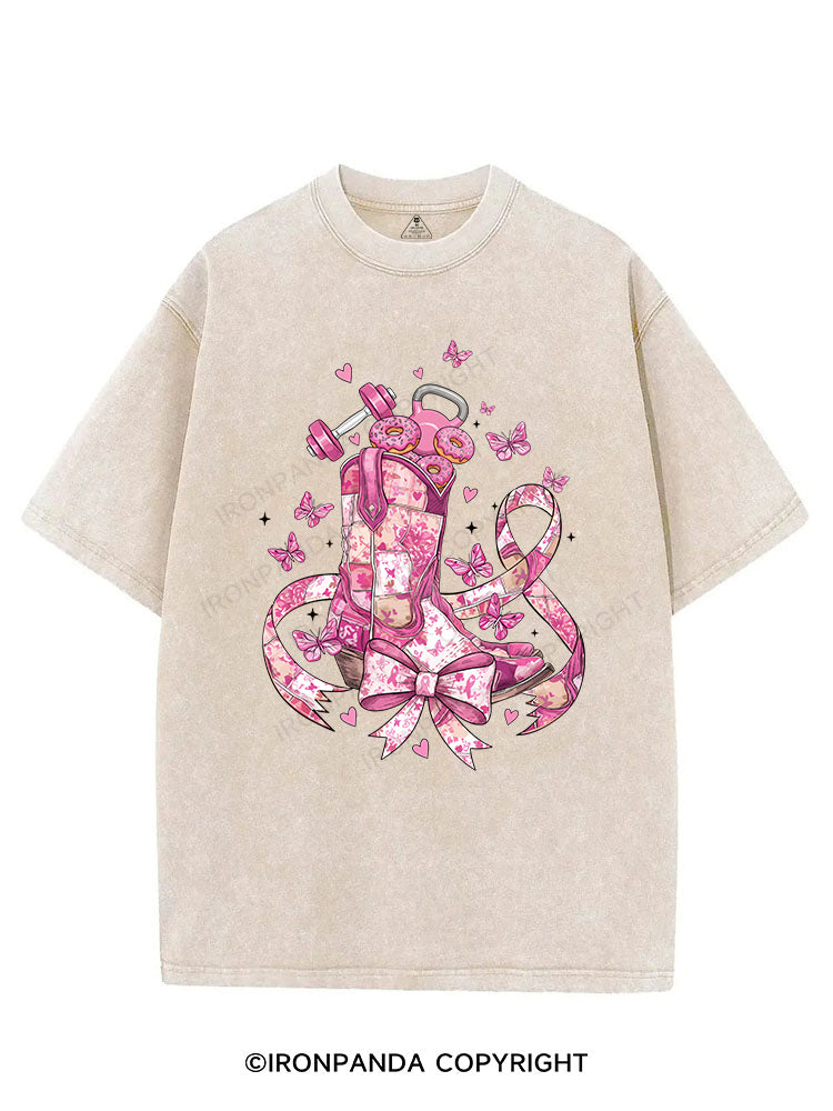 Pink Power Ride  VINTAGE GYM SHIRT