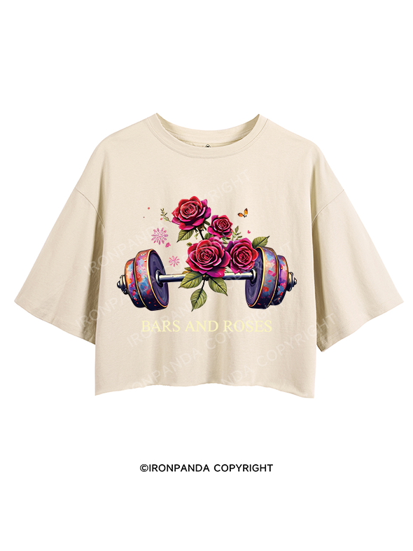 BARS AND ROSES CROP TOPS