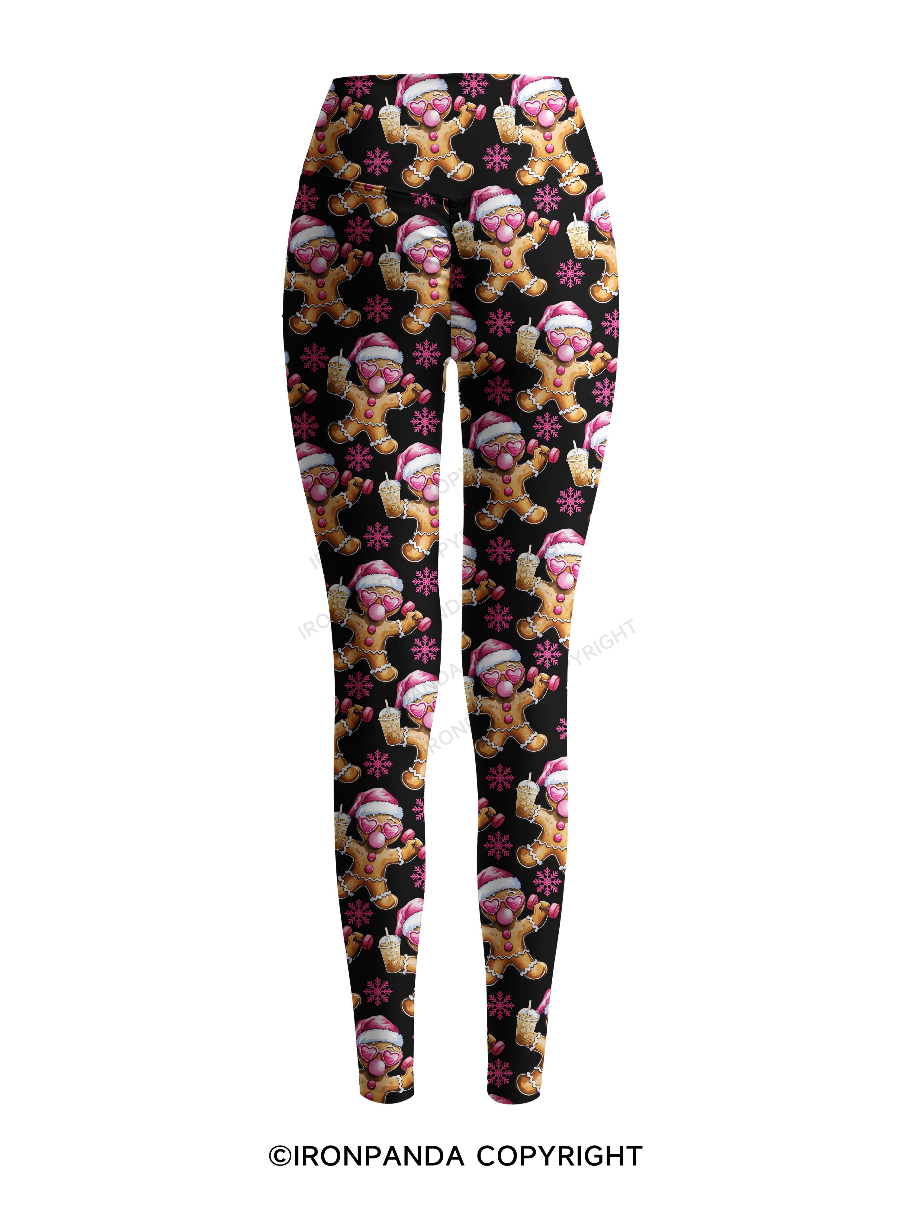 Fit Gingerbread Printed Yoga Pants