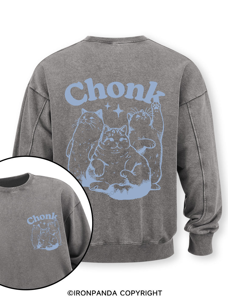 chonk Double-Sided Printed Washed Sweatshirt
