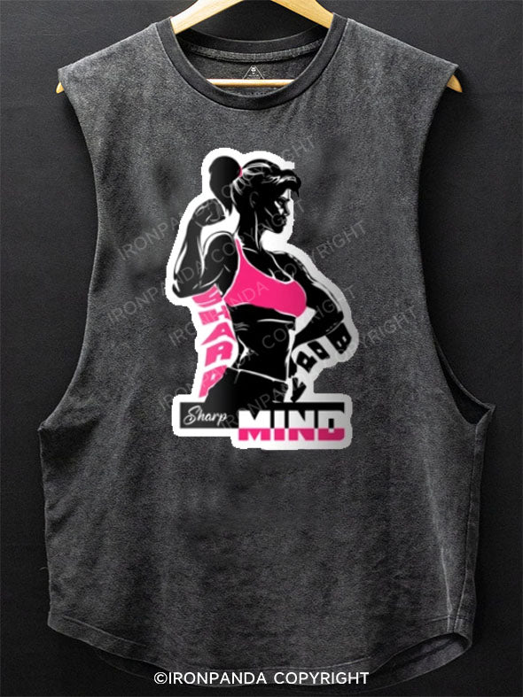 Sharp Mind Strong Woman SCOOP BOTTOM COTTON TANK