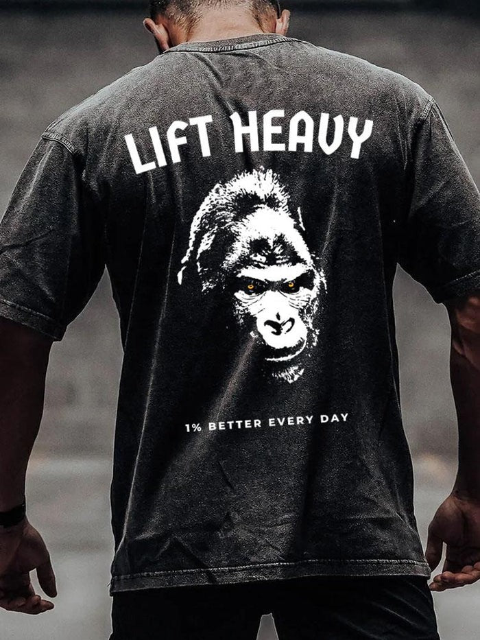 Lift Heavy Gorilla By Designer Manta Ray