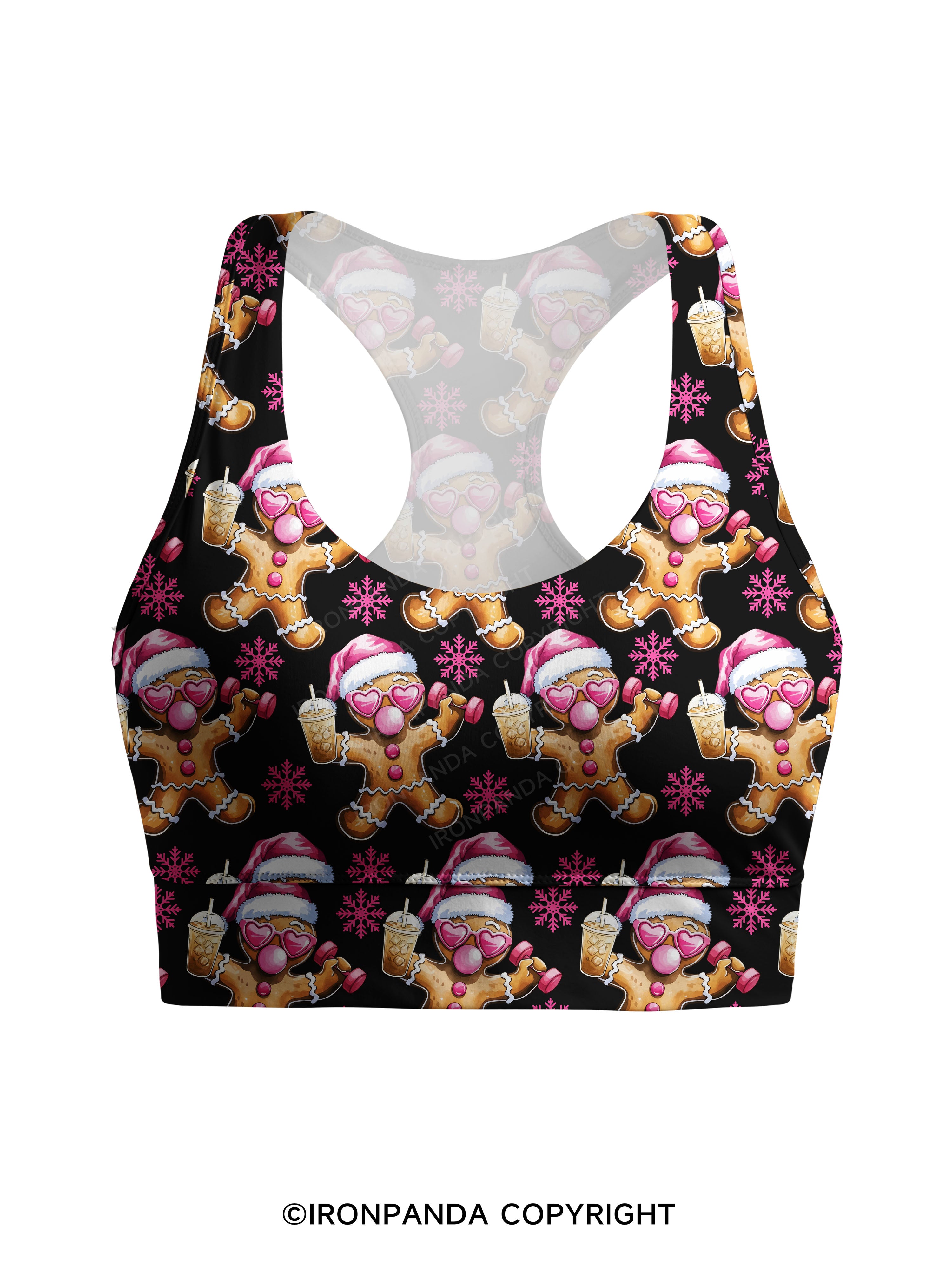Fit Gingerbread Racerback Sports Bra