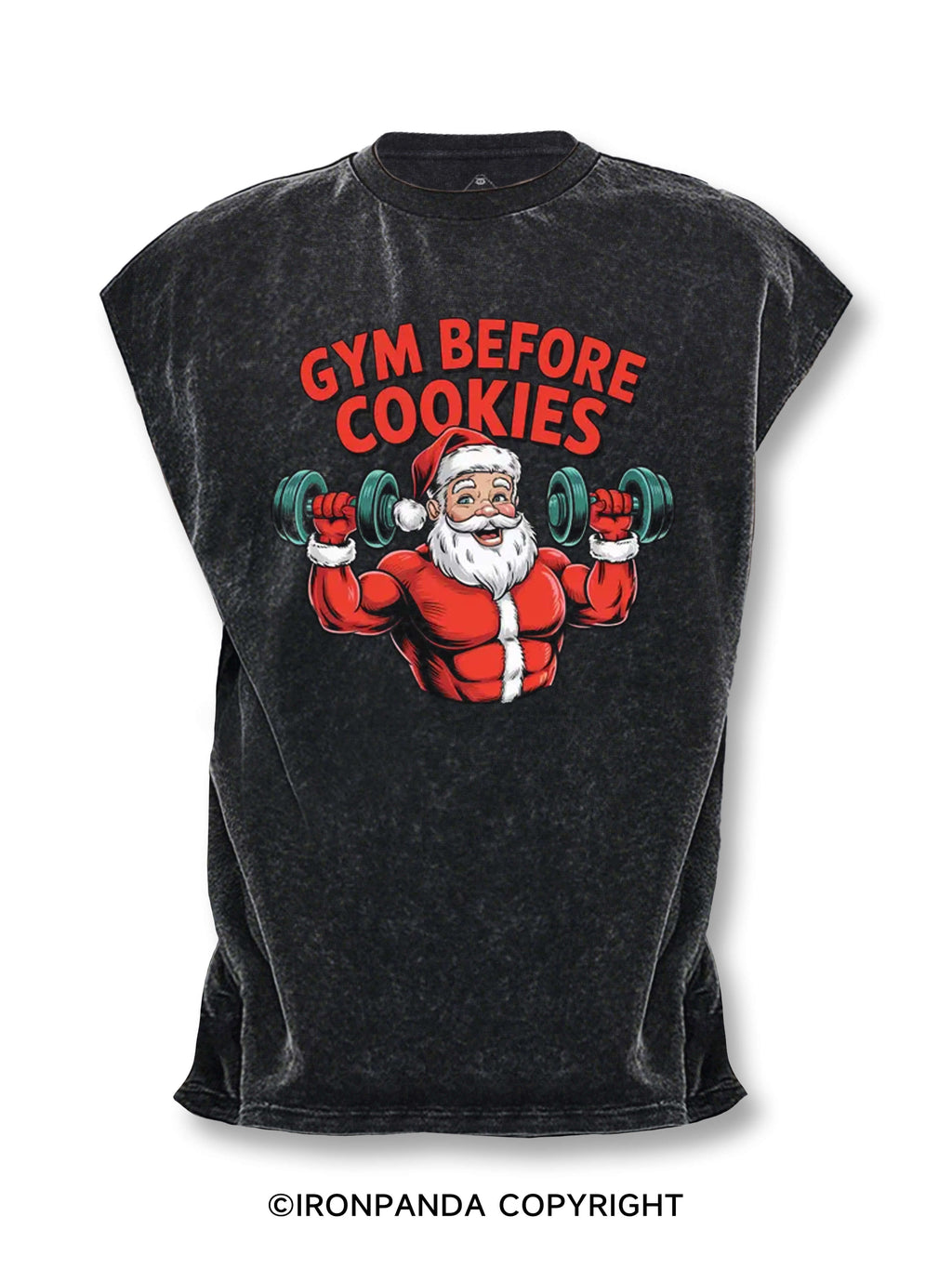 Gym Before Cookies Cut Off Tank
