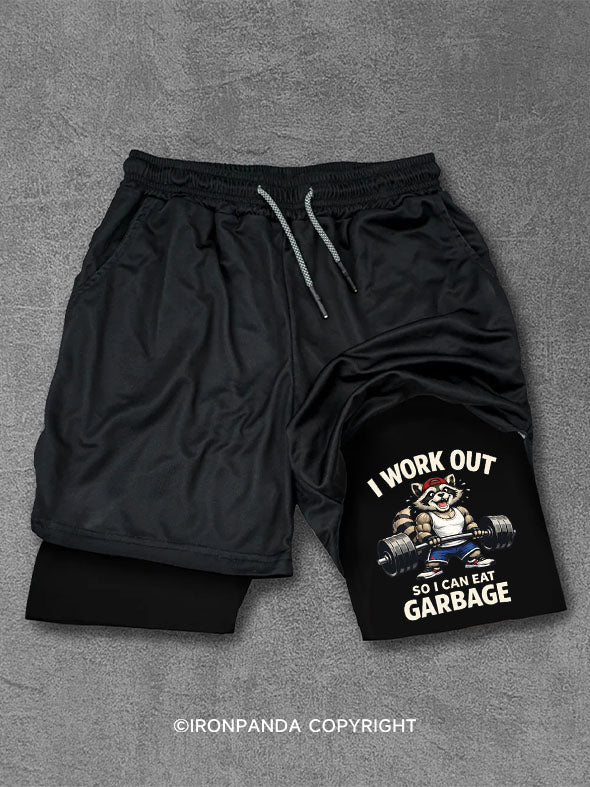 I Work Out So I Can Eat Garbage Performance Training Shorts