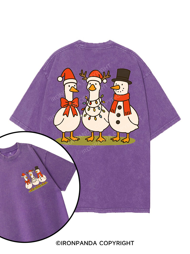 Winter Wonderland Geese printed Gym Shirt