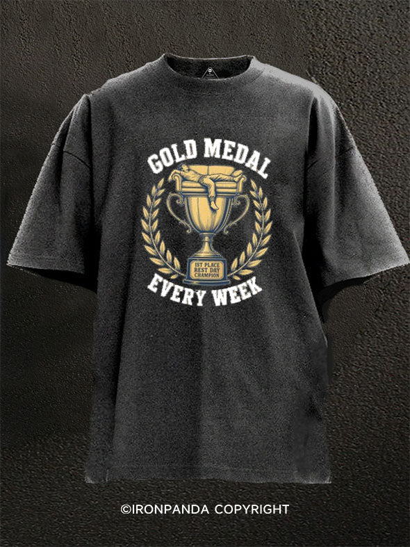 Rest Day Champion Washed Gym Shirt