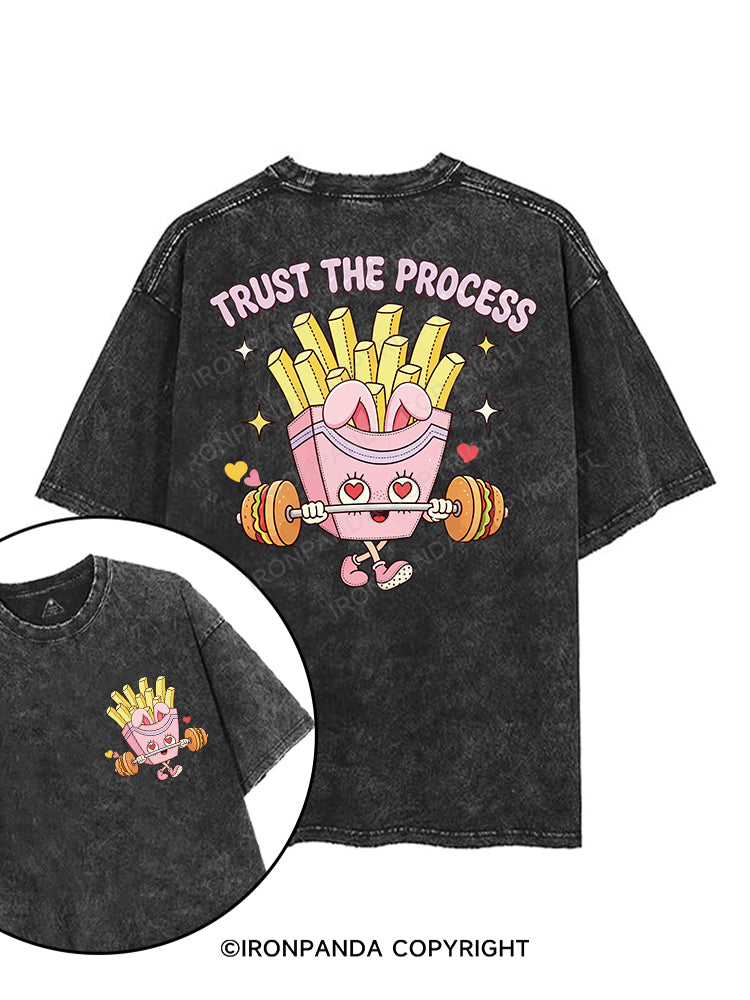 TRUST THE PROCESS printed Gym Shirt