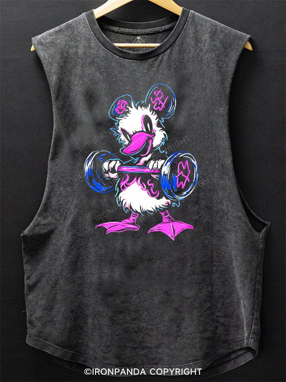 lift heavy pet duck SCOOP BOTTOM COTTON TANK