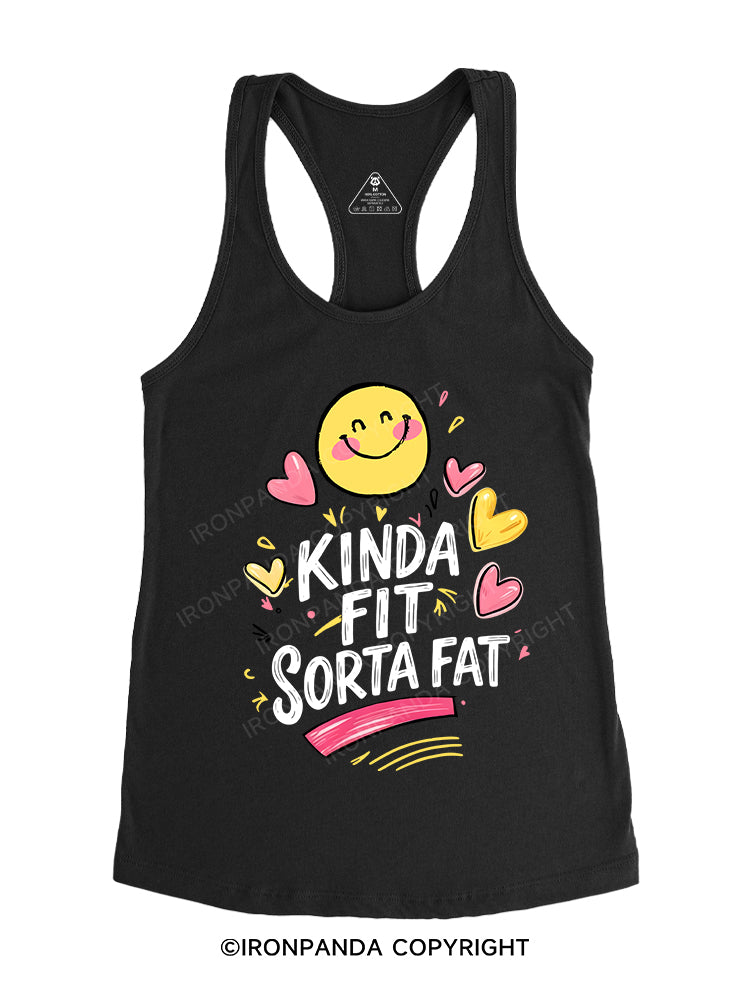 KINDA FIT SORTA FAT Gym Racerback Tank