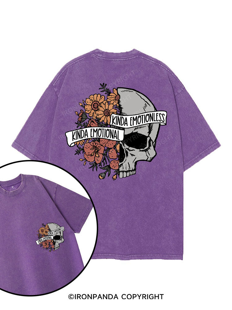 KINDA EMOTIONAL KINDA EMOTIONLESS printed Gym Shirt