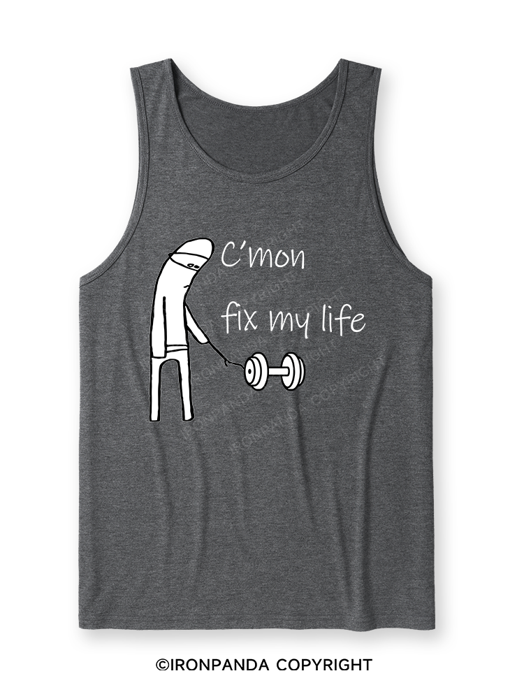 c‘mon fix my life Washed Ultra Soft Heather Tank