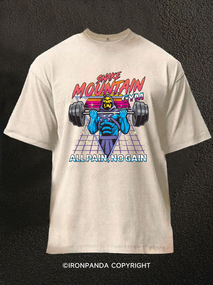 All pain, No gain Deadlift Washed Gym Shirt
