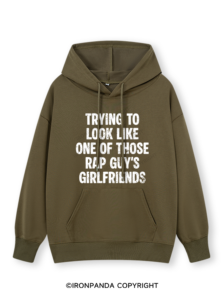 trying to look like one of those rap guy's girlfriends Classic Gym Hoodie