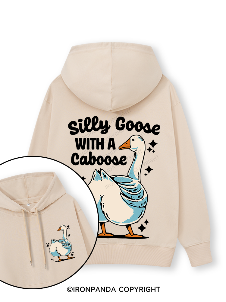 Silly Goose With A Caboose Double-Sided Printed Classic Gym Hoodie