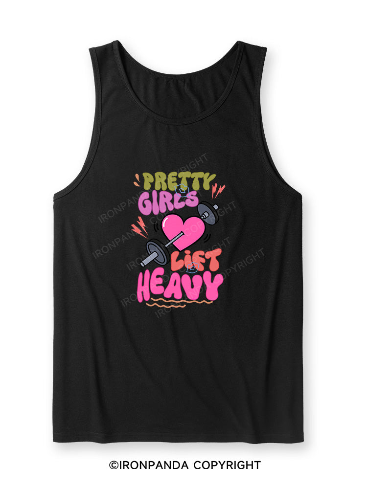 PRETTY GIRLS LIFT HEAVY Ultra Soft Heather Tank